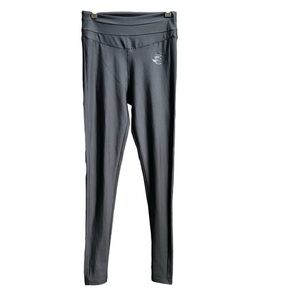 Peachaus Volcanic Black Full length Long Cycad Leggings  Workout Women's Size XL